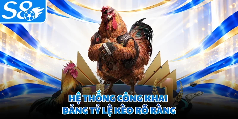 Hệ thống công khai bảng tỷ lệ kèo rõ ràng